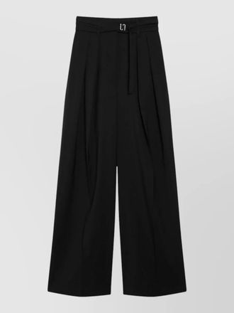 Sportmax stretch wool wide-leg trousers