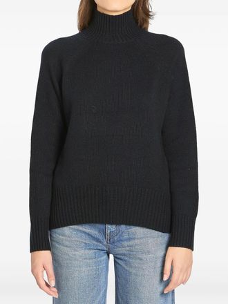 Allude Geribbelde coltrui - Zwart