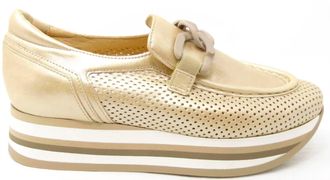 Softwaves Womens Cassie Sneaker In Lamina Wash Beige