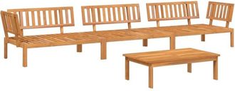 vidaXL 4 Piece Garden Pallet Sofa Set Solid Wood Acacia Vidaxl