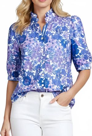 La Plage Tuesday Shortsleeve Top In Meadow