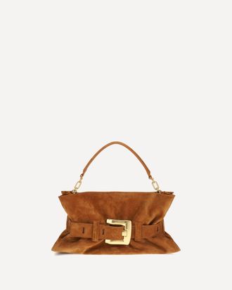 Balmain Borsa Anthem media in pelle scamosciata Woman UNI