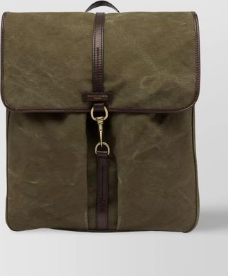 Gianni Chiarini berlin canvas backpack leather finishes