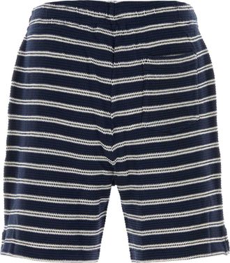 Polo Ralph Lauren Mens Embroidered Cotton Blend Bermuda Shorts Newportnavypalecream