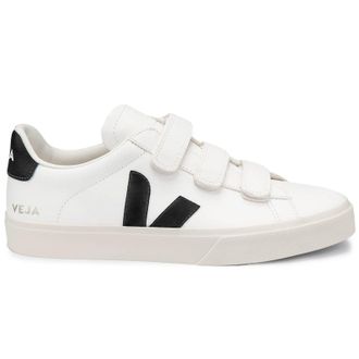Veja Recife Chromefree Leather Womens Fashion Trainers - White Black - Size:UK 5.5