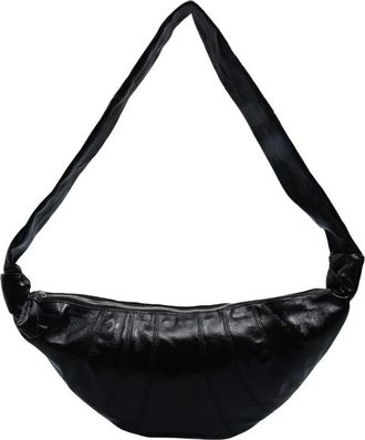 Christophe Lemaire Medium Croissant Bag - Dames - Schoudertassen - Zwart - ONE Size - Katoen - Tassen