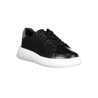 Calvin Klein Leather Sneaker - Black
