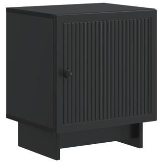 vidaXL Armario De Noche Negro 43 X 34,5 X 50 Cm Madera De Ingenier&iacute;a Vidaxl
