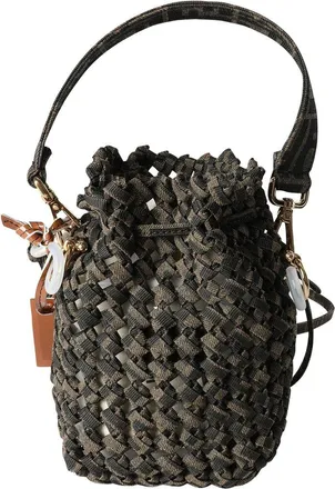 Fendi Fendi Brown Canvas Mini Mon Tresor (Authentic Pre-Loved)