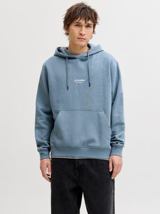 Jack & Jones Kapuzensweatshirt JACK & JONES JJESOHO SWEAT HOOD NOOS, Herren, Gr. XXL, blau mirage, angeraute Sweatware, Obermaterial: 80% Baumwolle, 20% Polyester,