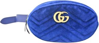 Gucci Pre-owned Belt Bags, female, Blue, Size: ONE SIZE Pre-owned Fanny Pack