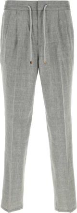 Brunello Cucinelli Grey Flat Front Pants