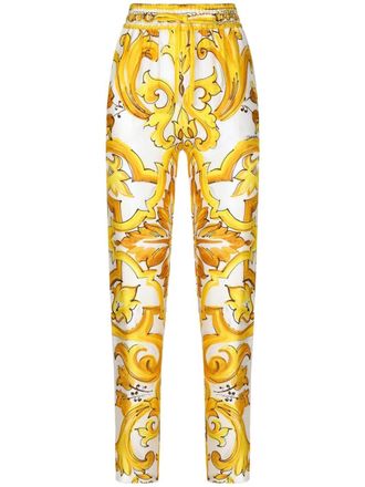 Dolce & Gabbana Pantaloni sportivi con coulisse - Giallo