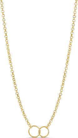 SHYMI Infinity Chain Necklace - 18K Gold-Filled, Lightweight 16 Everyday Style