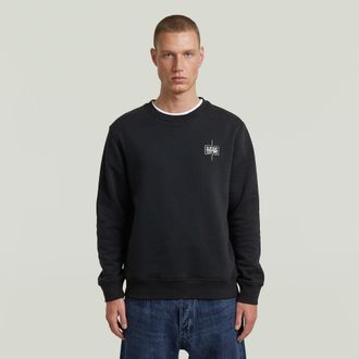 G-Star Logo Sweater - Zwart - Heren