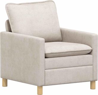 vidaXL Sof&aacute; Crema 76 X 81 X 87,5 Cm Poli&eacute;ster Vidaxl