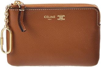 Celine Celine Triomphe Leather Coin Purse