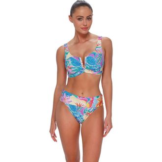 Sunsets Vienna V-Wire Bikini Swimsuit Top - D Cup in Aloha Vista at Nordstrom, Size 38