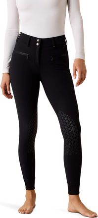 Ariat Womens Tri Factor Allure Knee Patch Riding Breech in Black, Size 26, by Ariat