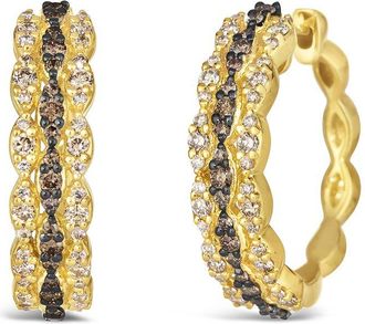 Le Vian Honey And Chocolate 14K 0.84 Ct. Tw. Diamond Earrings