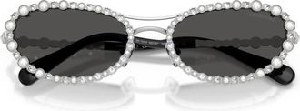 Swarovski Zonnebrillen - Dames - Zonnebrillen - Grijs - 56 MM - Accessoires