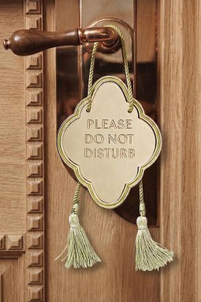 Anthropologie Do Not Disturb Door Hanger