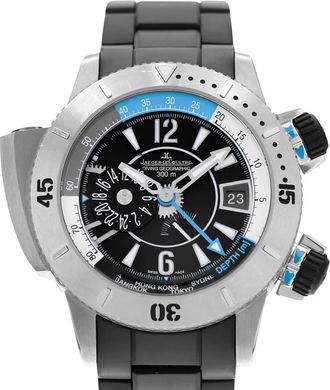 Jaeger-LeCoultre Pre-owned Jaeger LeCoultre Master Compressor Diving Pro Geographic Automatic Black Dial Mens Watch Q185T770