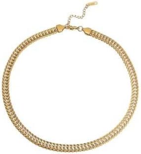Adiba Harmonious Links Stainless Steel Chain Necklace in Gold at Nordstrom