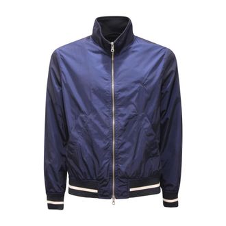 Brooksfield Bomber Jackets, male, Blue, M, Windproof Jacket Moussaka Fabric