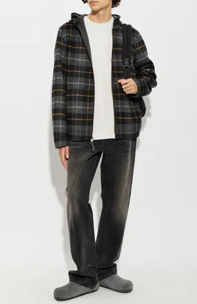 Woolrich Hooded Jacket, Mens, Grey