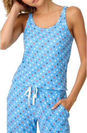 PJ Salvage Star Spangled Pajama Camisole in Bay Blue at Nordstrom, Size X-Large