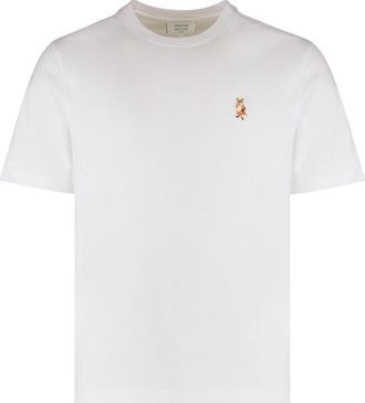 Maison Kitsuné Round Neck T-shirt In Cotton