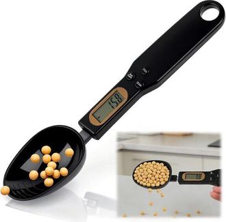 OEM Cuchara Medidora En Gramos, Cuchara De Pesaje Digital De 500 G (0,1 G), Cuchara De Pesaje Electr&oacute;nica Con Pantalla Lcd, 4 Unidades De Medida