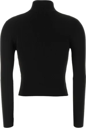 Alexander Wang Womens Black Jersey T-Shirt Exterior: Nylon Elastane Maglie Sweater