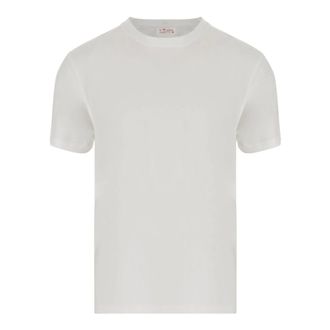 MC2 Saint Barth T-Shirts, male, White, Size: XL White Cotton Crew Neck T-shirt