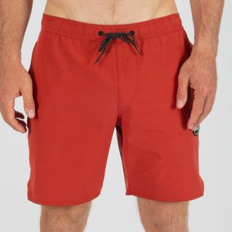 Vissla Mens Solid Sets Volley Board Shorts Red XXL