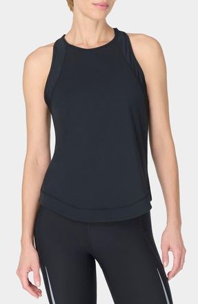 Sweaty Betty Breathe Easy Run Mesh Tank in Black at Nordstrom, Size X-Large
