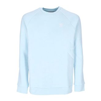 adidas Essential Crewneck Sweatshirt - Heren - Sportshirts - Blauw - M - Katoen - Fitness