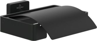 Villeroy & Boch Villeroy&boch - Dispensador De Papel Higi&eacute;nico Con Tapa Villeroy Et Boch Elements - Striking Matt Black