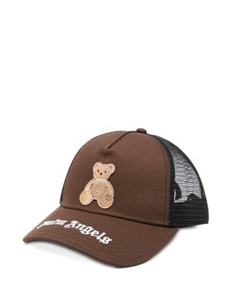 Palm Angels Brown Embroidered Baseball Hat