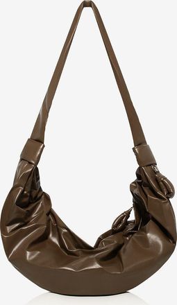 Christophe Lemaire Umhängetasche aus Leder Large Soft Croissant