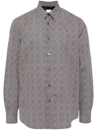 Paul Smith polka dot cotton shirt - Black
