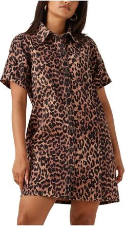 Harper & Yve Kleedjes, Dames, Bruin, XL, Chique Sarah-DR Mini Jurk