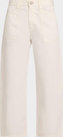 Moussy Vintage Malba Cropped Barrel Jeans