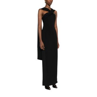 Solace London Gowns, female, Black, Size: S Rona Maxi Dress