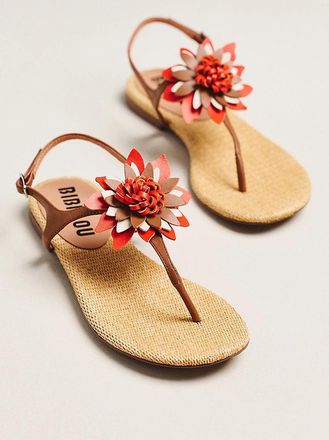 Bibi Lou Floral T-Strap Sandals