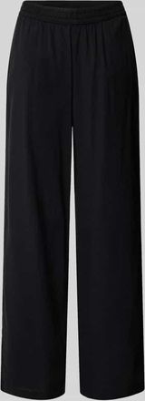 Jack & Jones Wide Fit Stoffhose mit elastischem Bund Modell Poppy in Black, Gr&ouml;&szlig;e XL