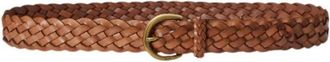 Polo Ralph Lauren Gevlochten leren riem - Heren - Riemen - Bruin - L - Leer - Accessoires