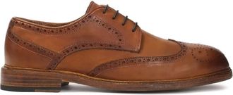 Kazar Schoenen, Heren, Bruin, 43 EU, Leer, Bruine halfschoenen met openwerksieraden uit de Limited Collection