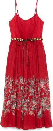 Zimmermann Abito in cotone - Rosso